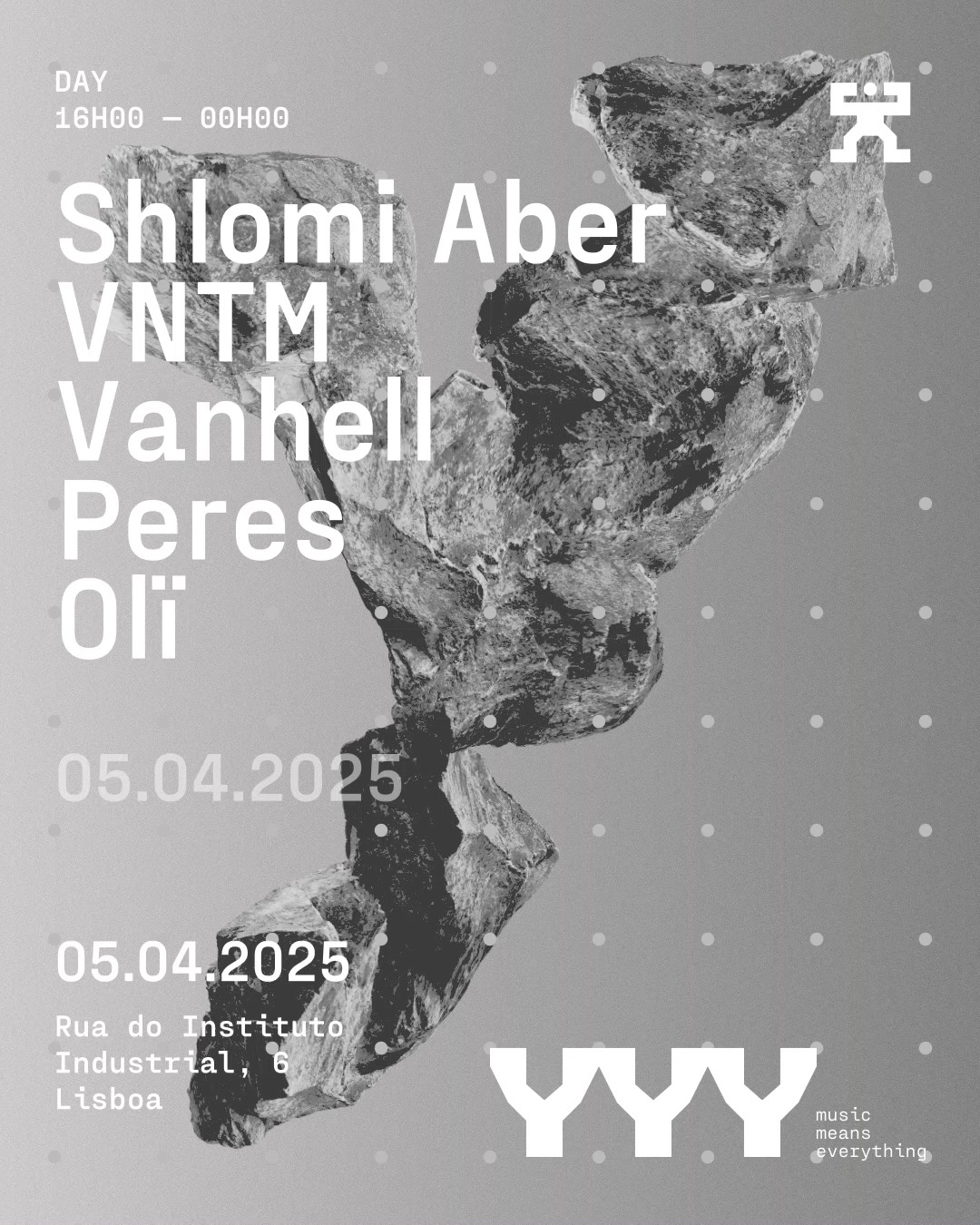 Shlomi Aber, VNTM, Vanhell, Peres, Olï, os Djs do evento de lançamento da YYY Music